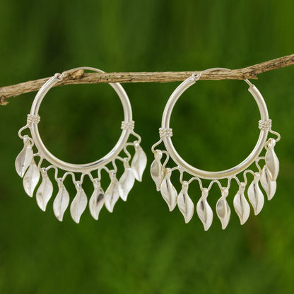 Leaves in the Wind Chandelier Earrings