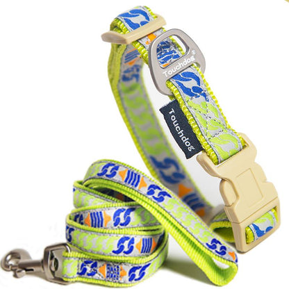 Touchdog&reg; Chain Printed Collar & Leash