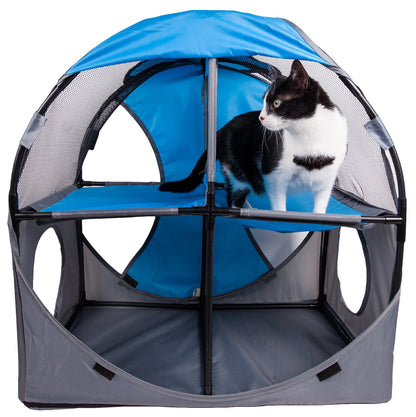 Pet Life Kitty-Play Travel Cat House