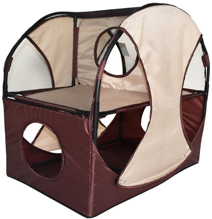 Pet Life Kitty-Play Travel Cat House