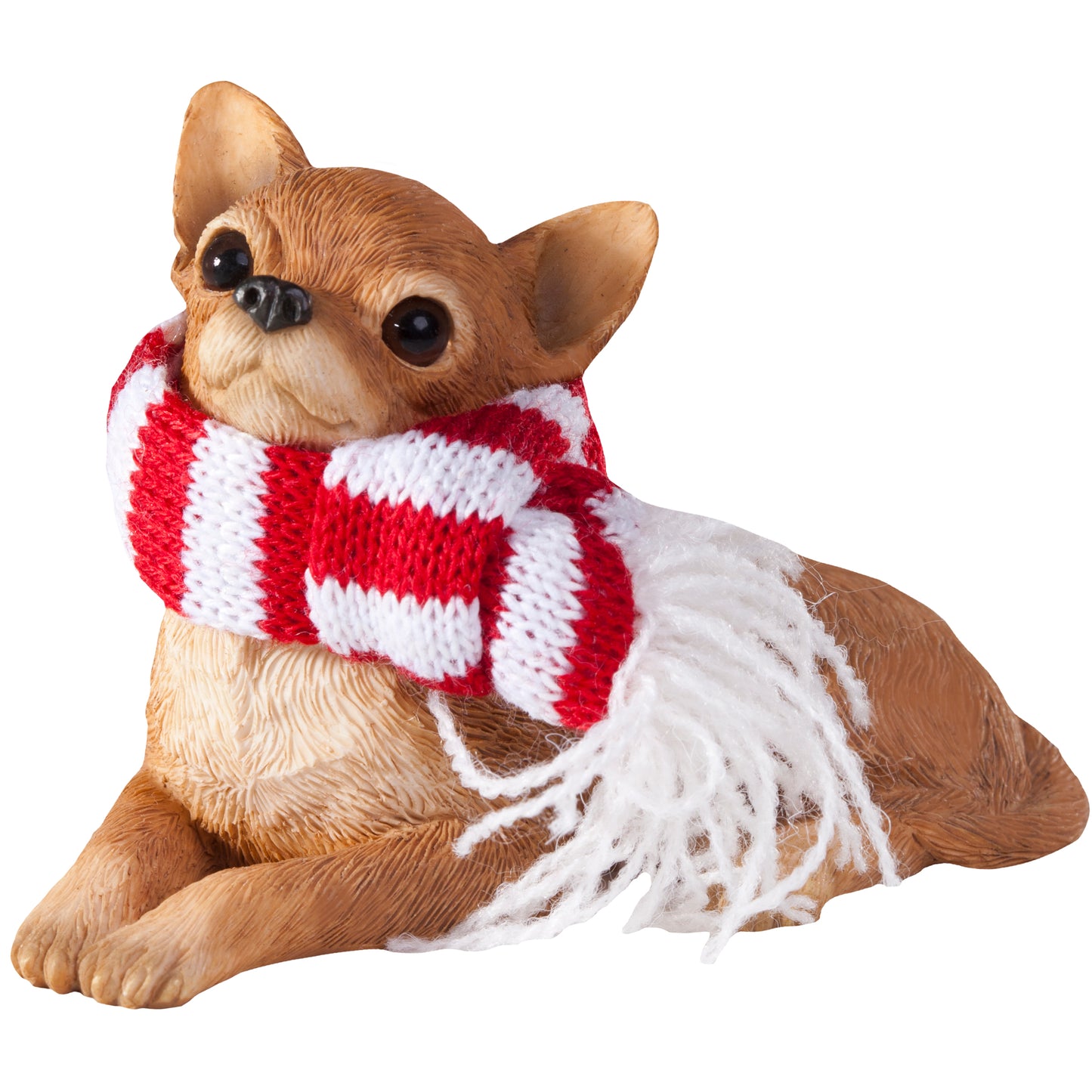 Sitting Tan Chihuahua Christmas Ornament