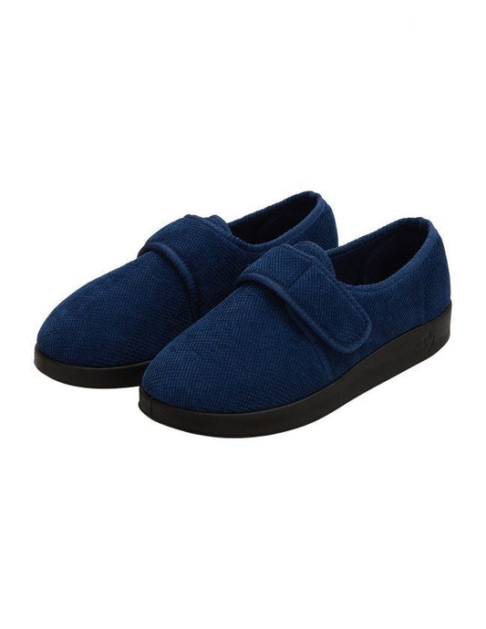 Men's Antimicrobial Adjustable Wide Slippers