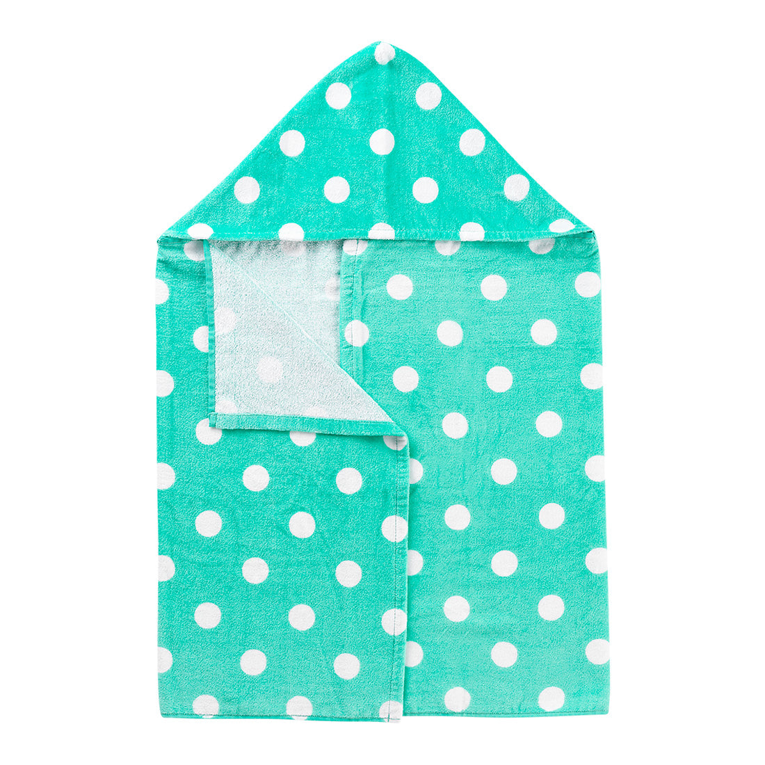 Mint Dandy Dot Hooded Kids Towel