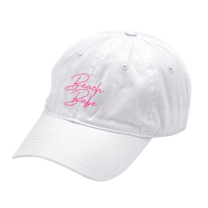 Beach Babe White Cap