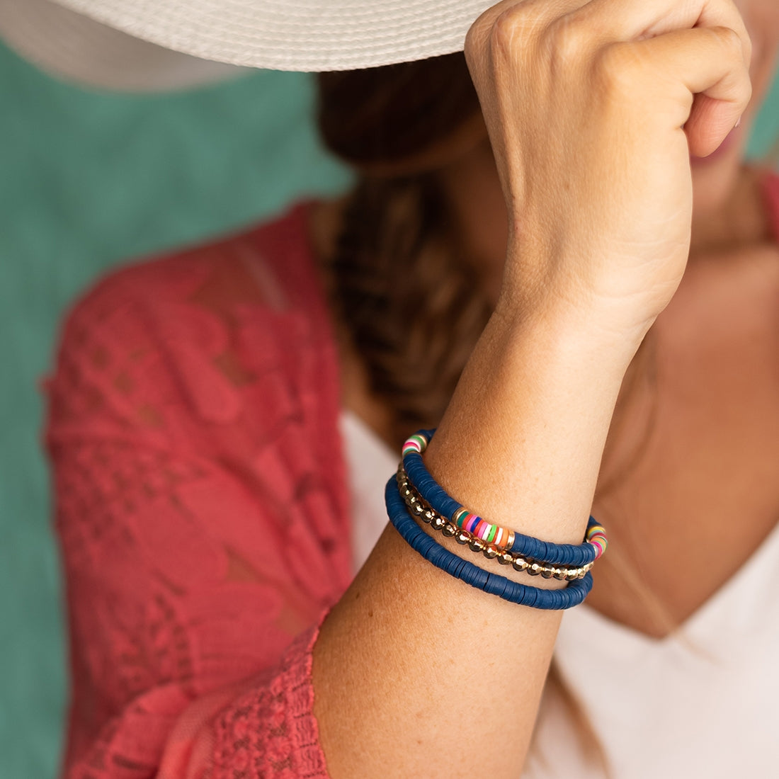 Navy Bracelet Stack