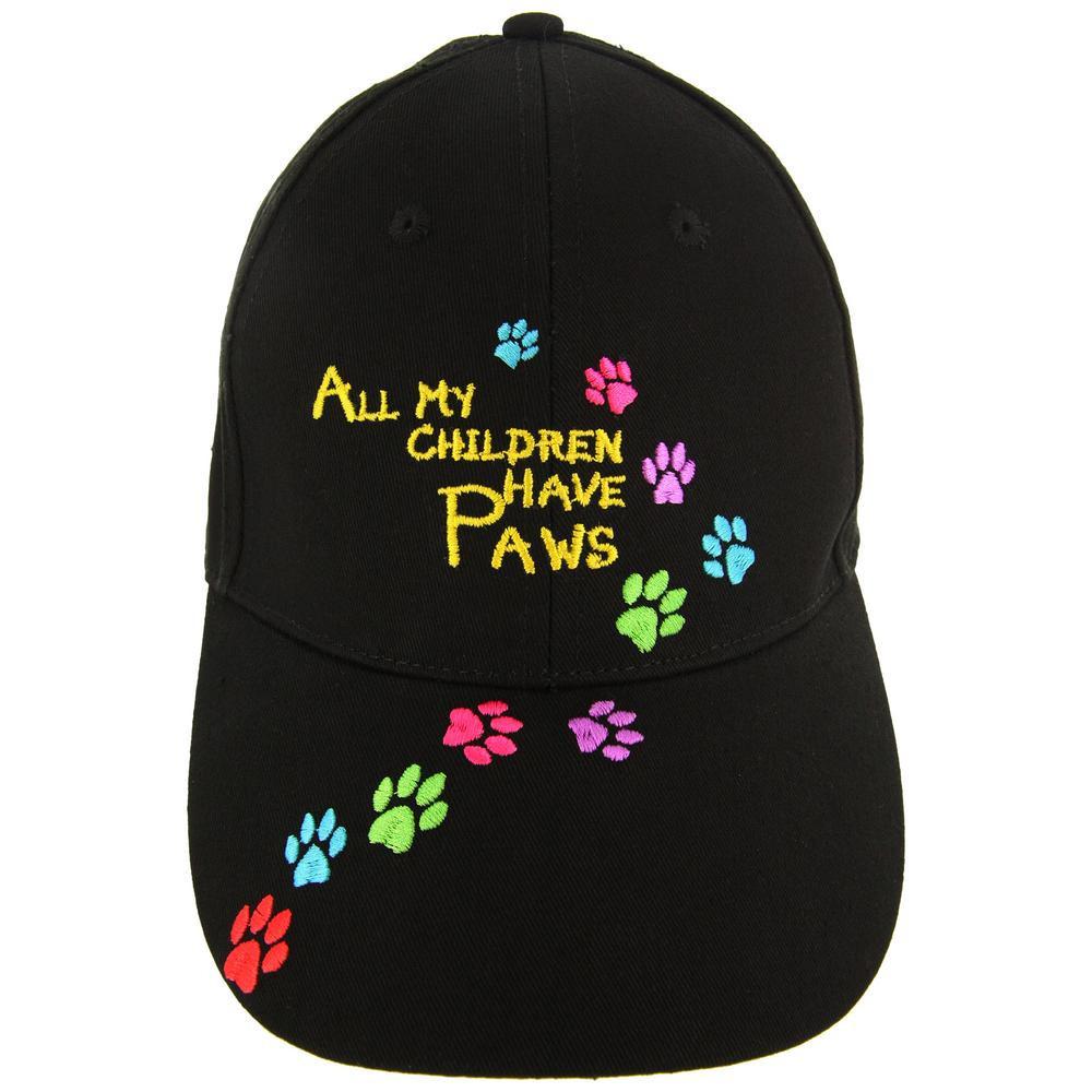 All My Children Have Paws Embroidered Baseball Hat