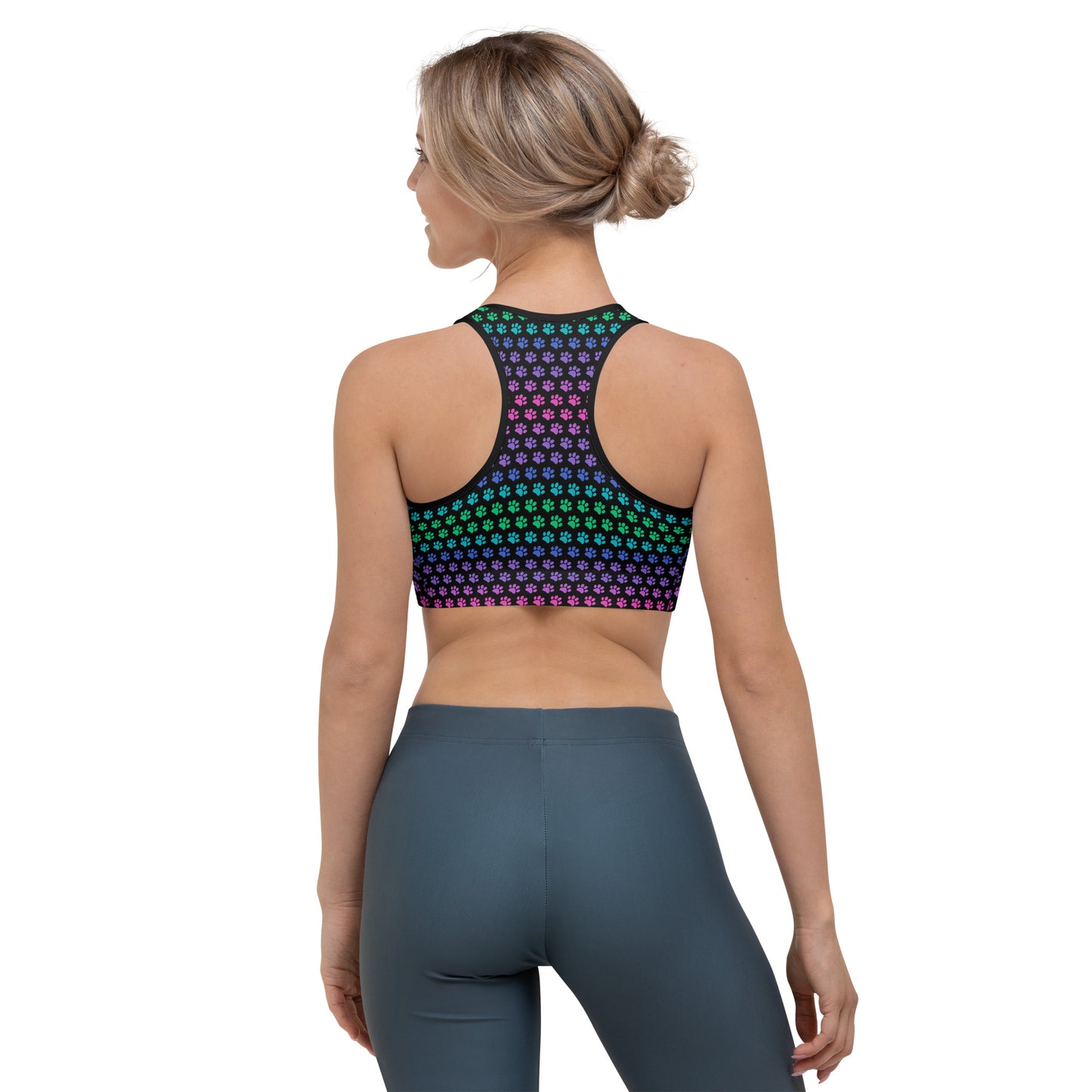 Rainbow Paw Sports Bra