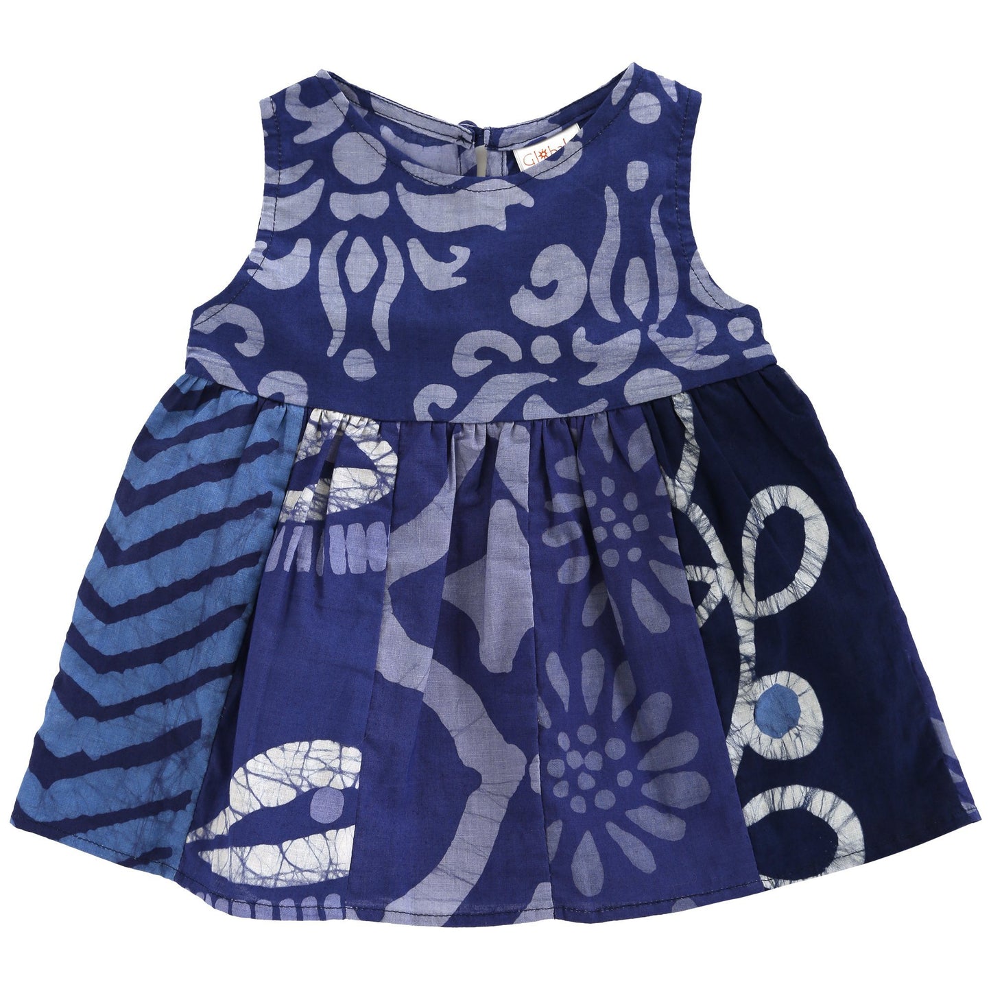 Ghana Batik Girl's Paneled Sundress