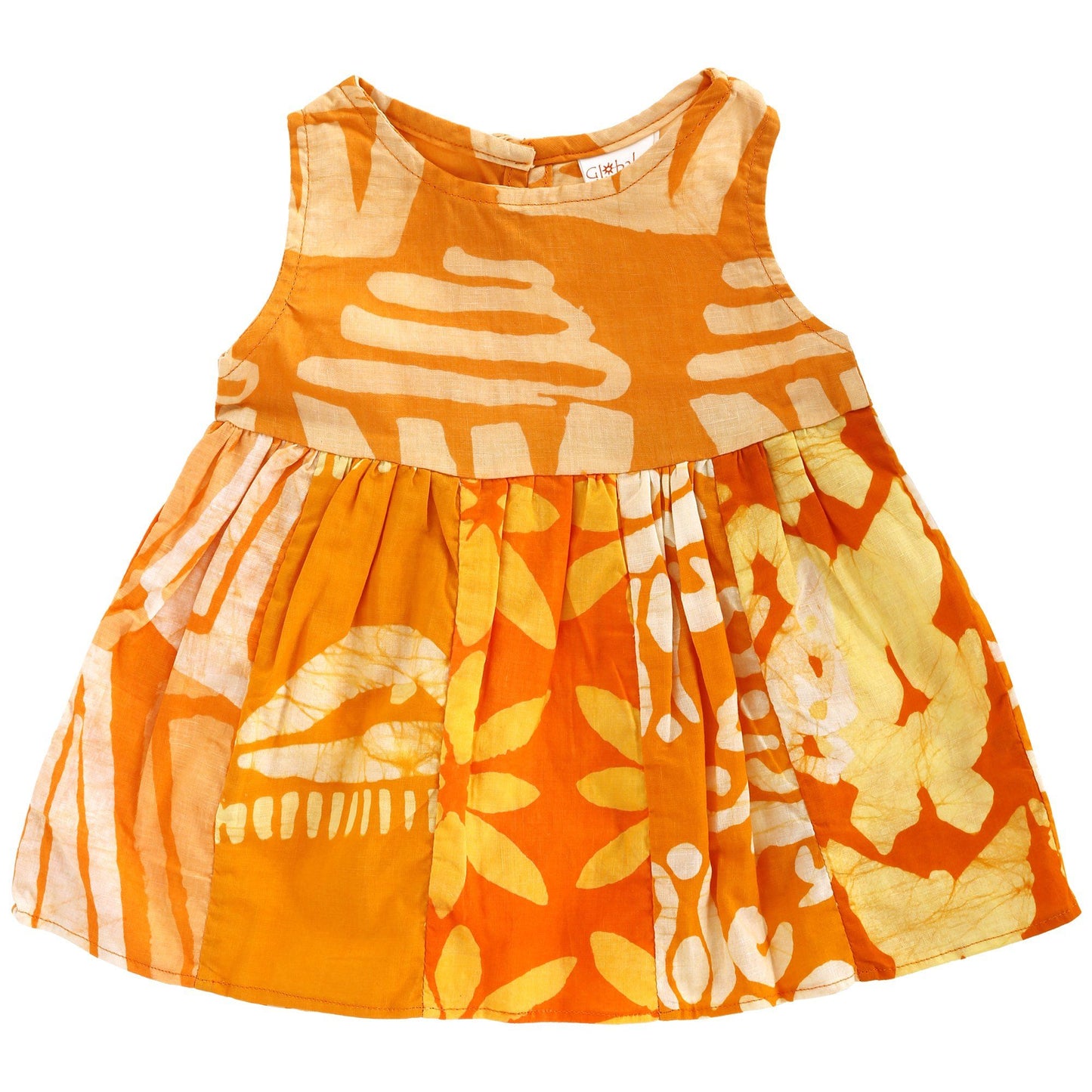 Ghana Batik Girl's Paneled Sundress