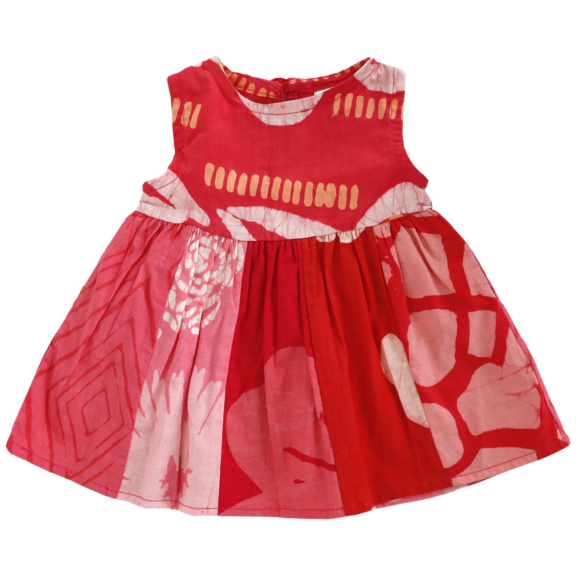 Ghana Batik Girl's Paneled Sundress