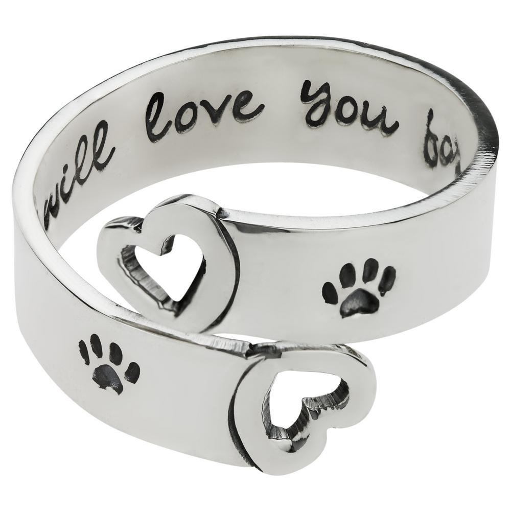 I Will Love You Forever Adjustable Sterling Ring