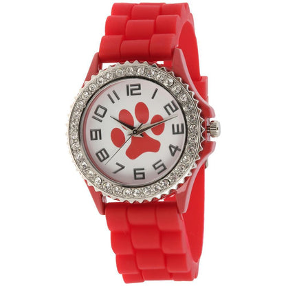 Paw Print Silicone Watch