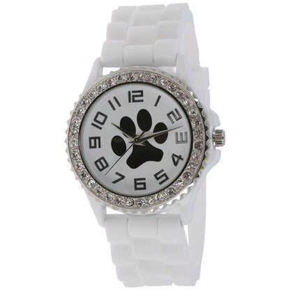 Paw Print Silicone Watch