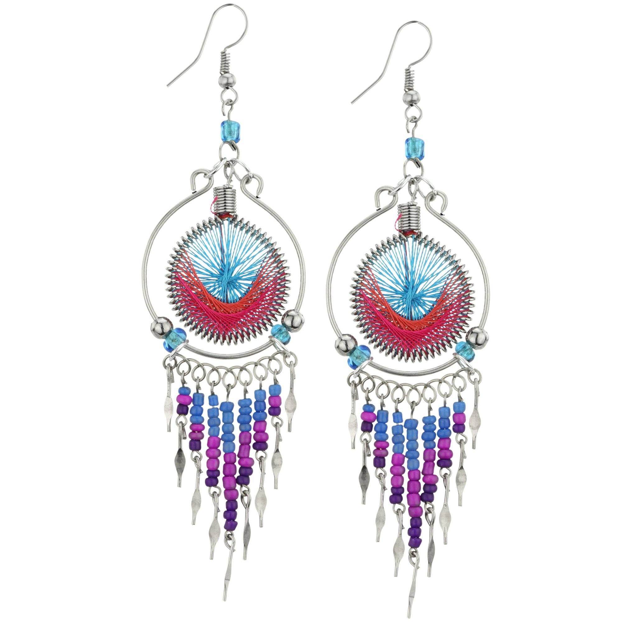 Thread Chandlier Peruvian Thread Chandelier Earrings | The Animal Rescue Site