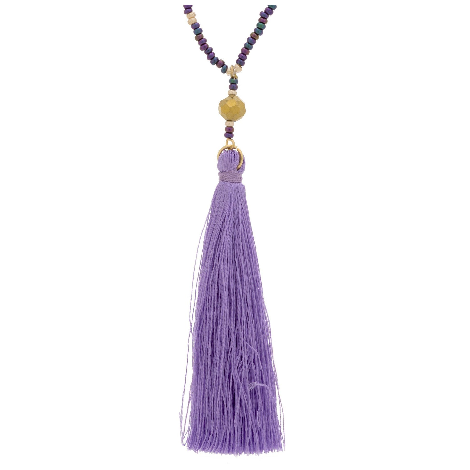 Promo - PROMO - Purple Tassel Necklace