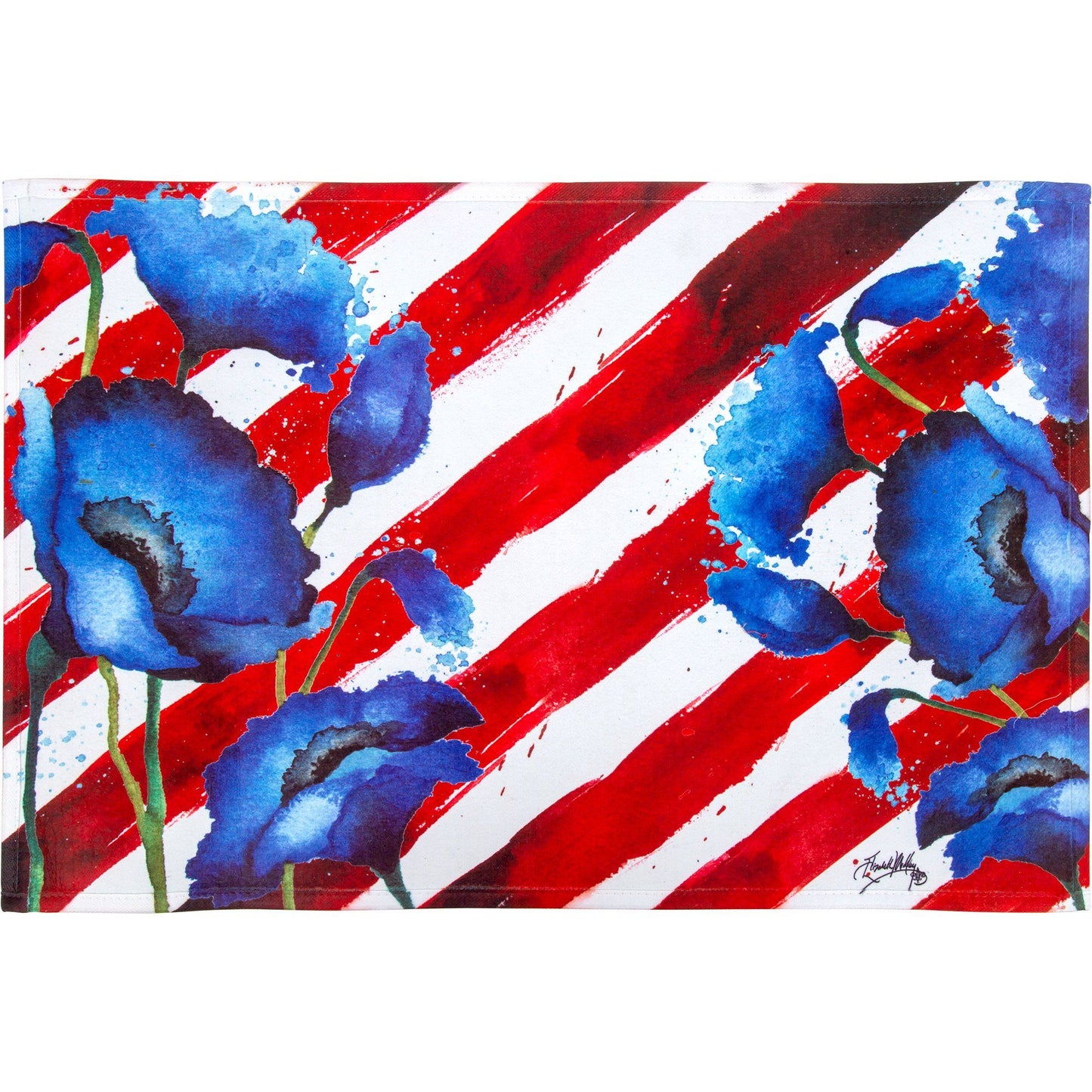 Red White & Bloom Indoor/Outdoor Mat