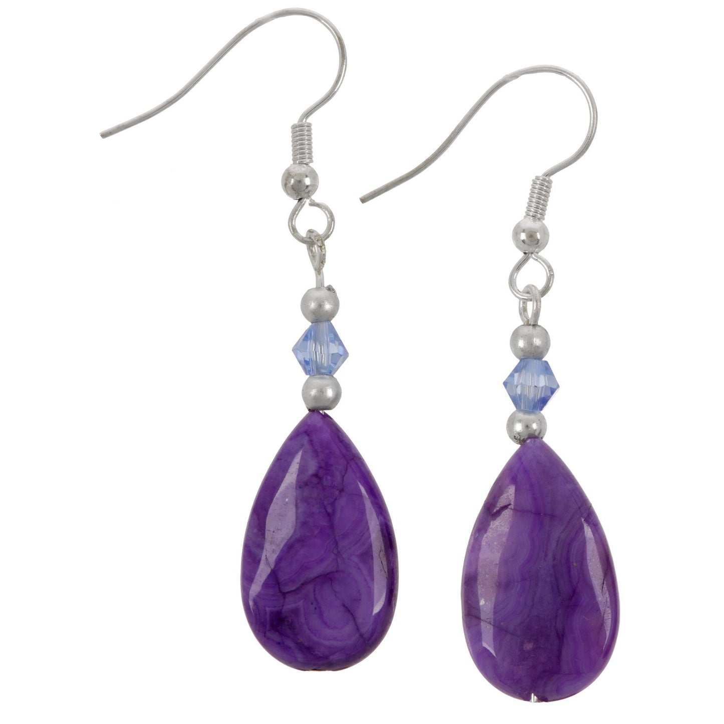 Stone Teardrop Earrings