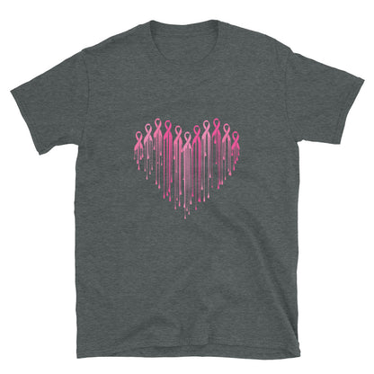 Painted Heart of Pink Ribbons T-Shirt