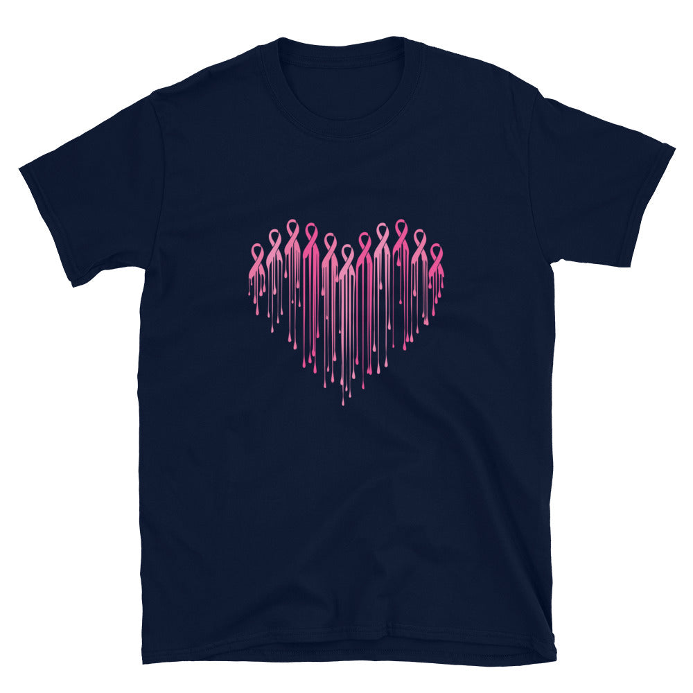 Painted Heart of Pink Ribbons T-Shirt