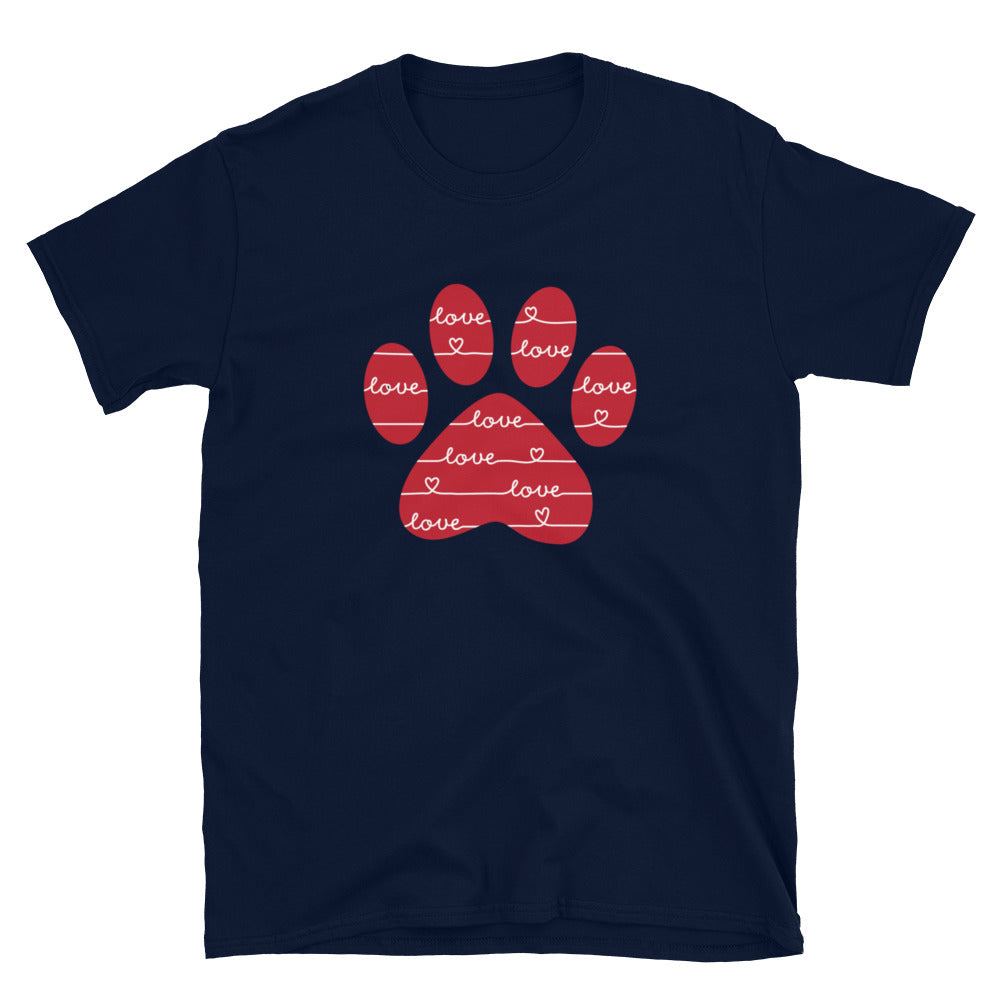 Love & More Love Paw Print T-Shirt