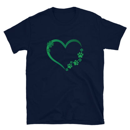 St. Patrick's Paw Heart T-Shirt