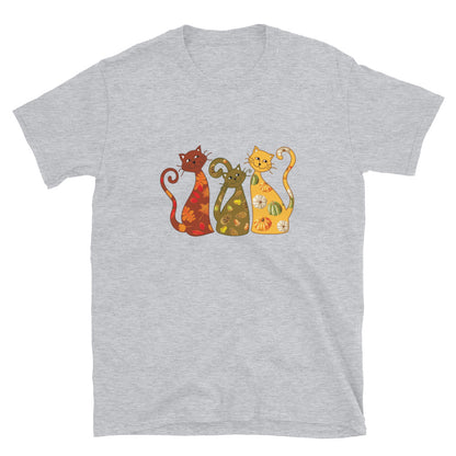 Festive Fall Cats T-Shirt