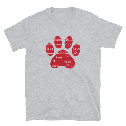 Love & More Love Paw Print T-Shirt