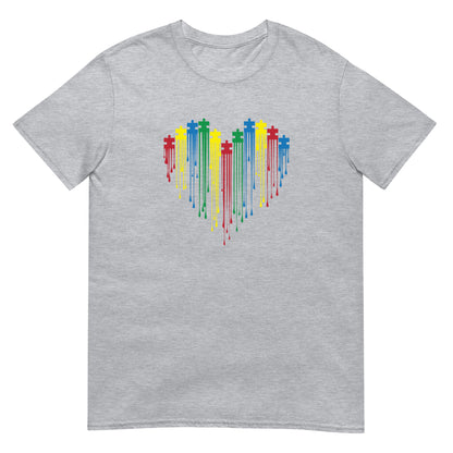 Painted Heart for Autism T-Shirt