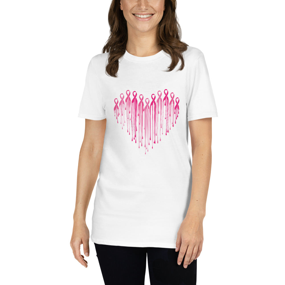 Painted Heart of Pink Ribbons T-Shirt