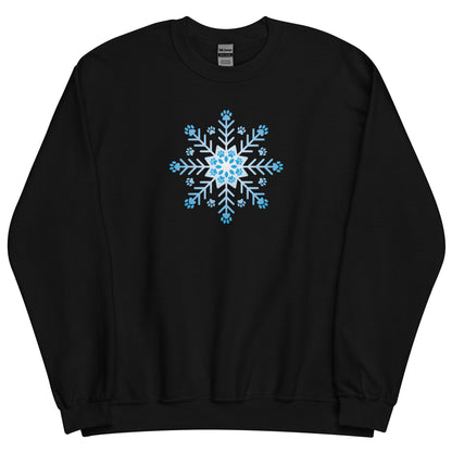 Snowflake Paw Crewneck Sweatshirt