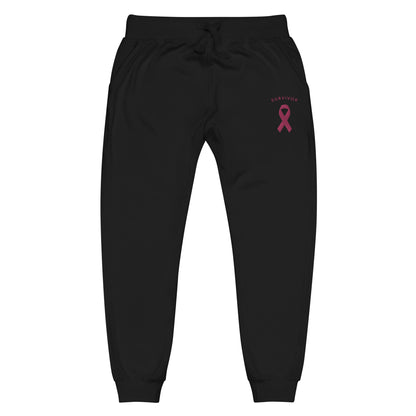 Survivor Pink Ribbon Fleece Sweatpants