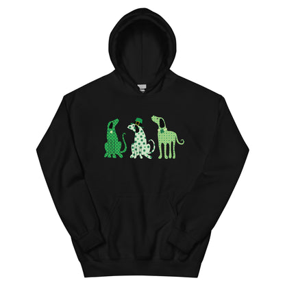 Whimsy St. Patrick's Day Dogs Hoodie