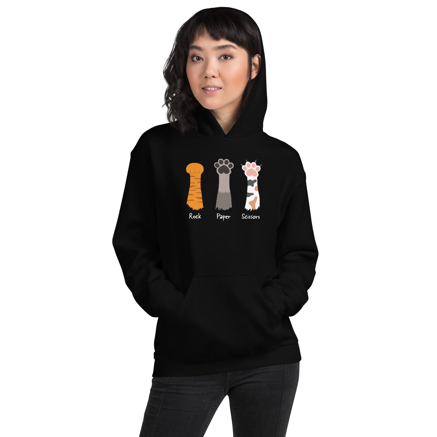 Rock Paper Scissors Paw Hoodie