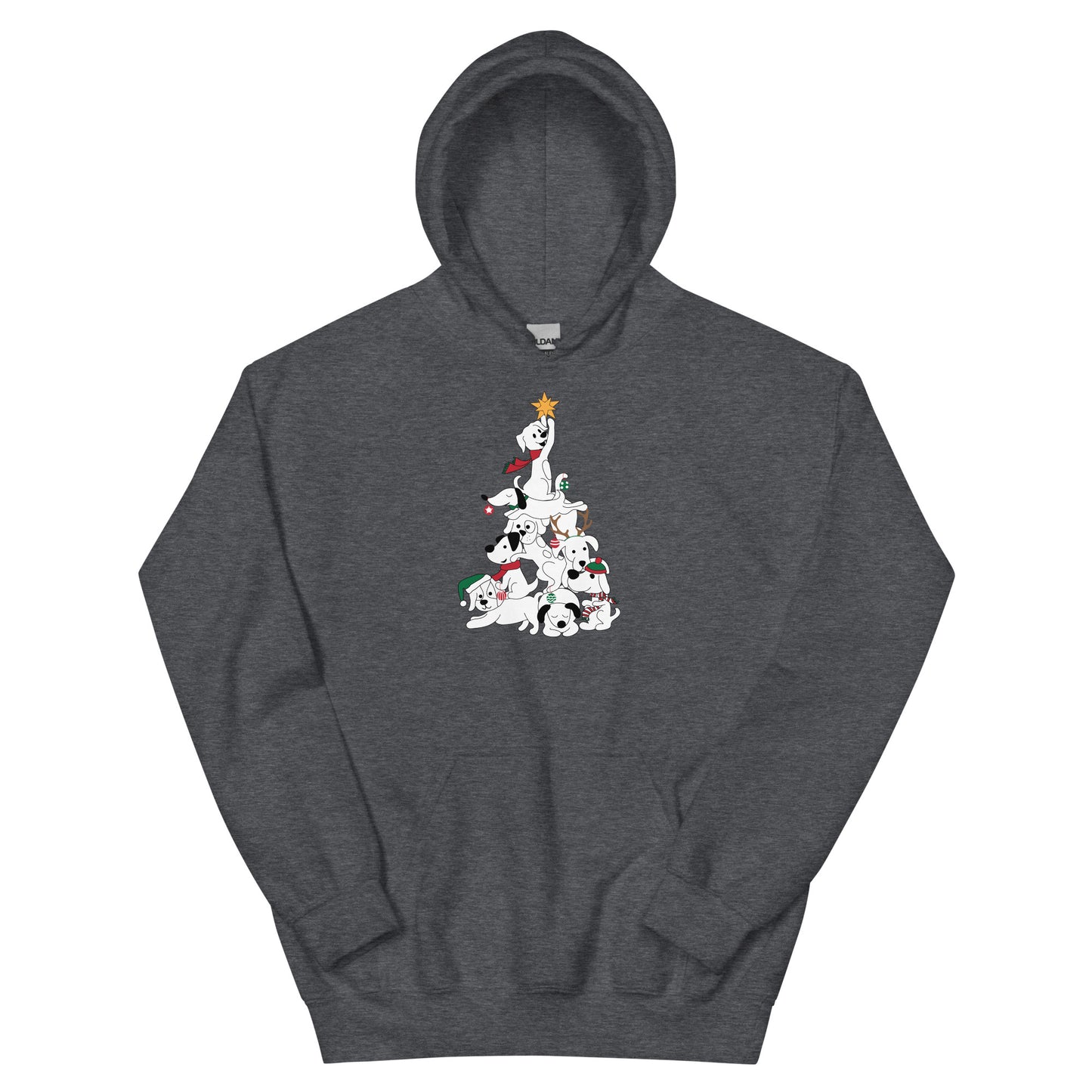 Festive Doggie Christmas Tree Hoodie