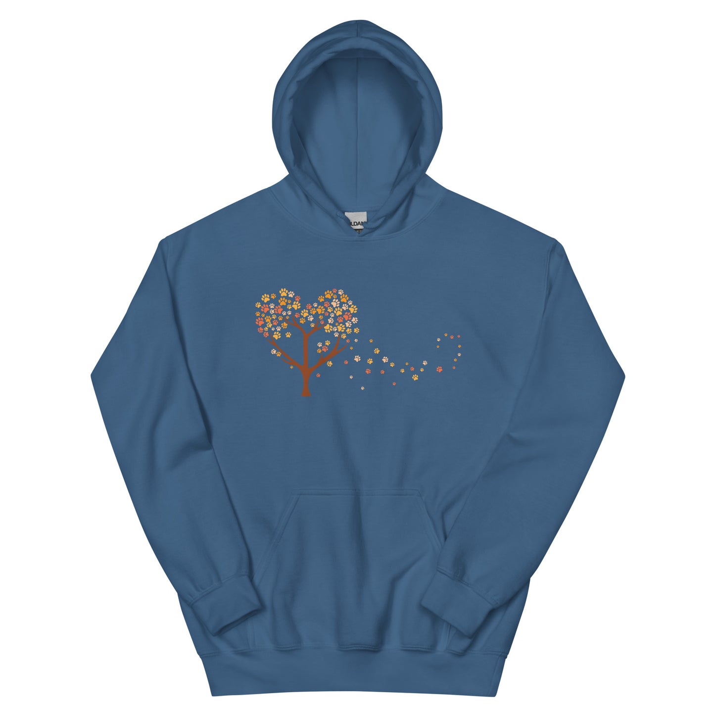 Falling Paw Leaves Hoodie