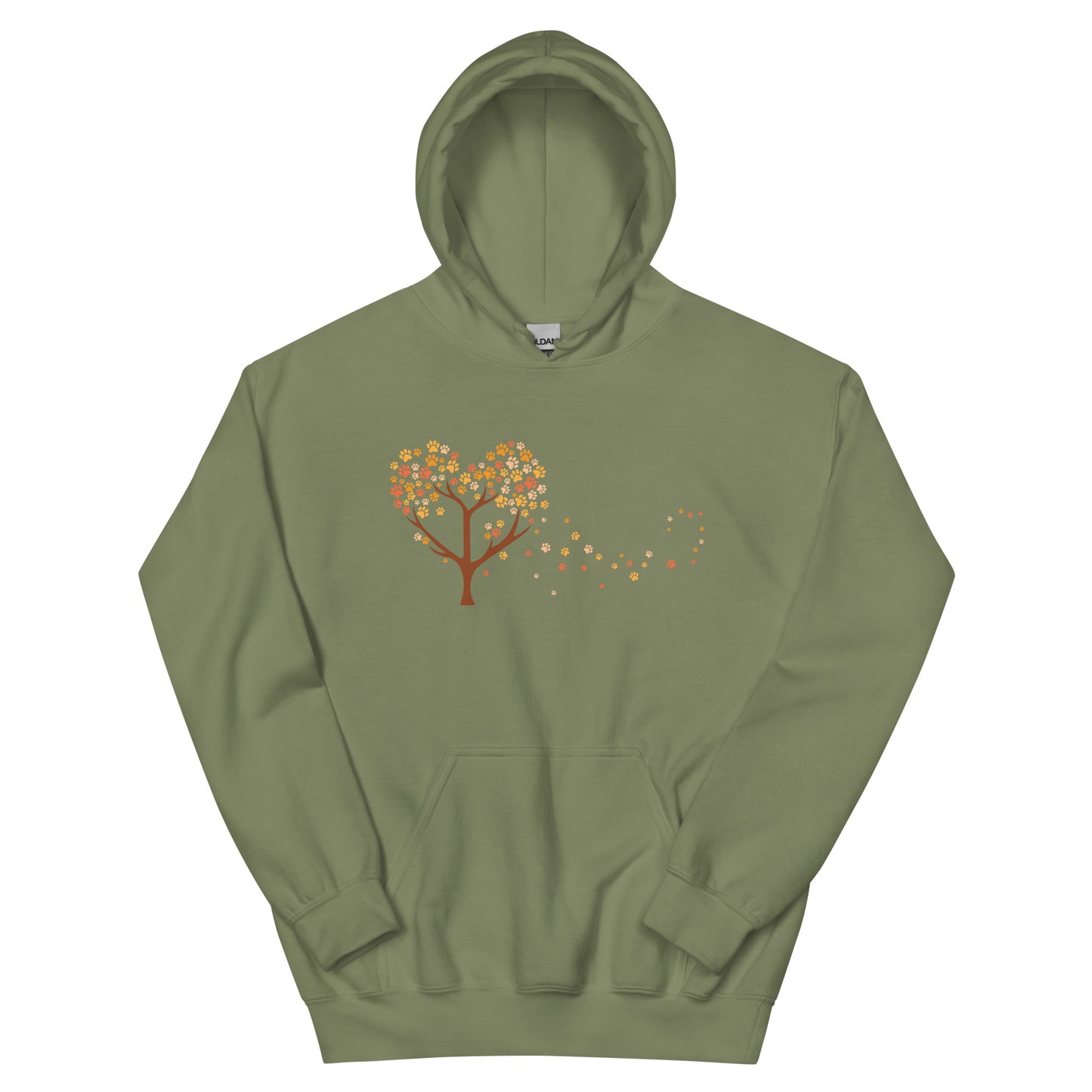 Falling Paw Leaves Hoodie