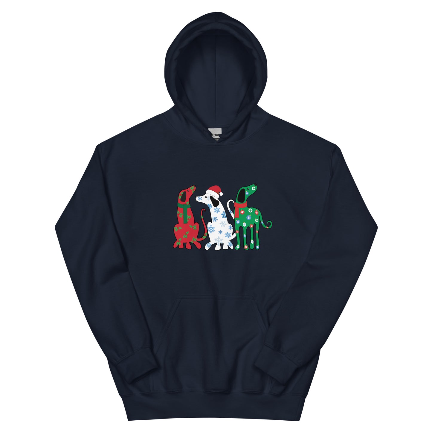 Holiday Greetings Dogs Hoodie