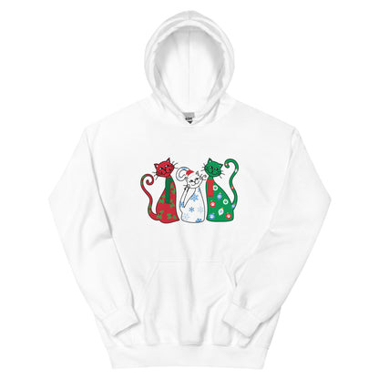 Holiday Greetings Cats Hoodie