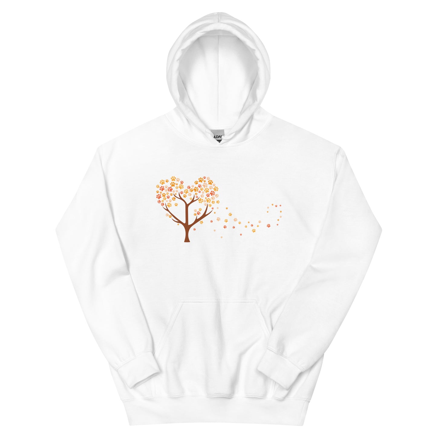 Falling Paw Leaves Hoodie