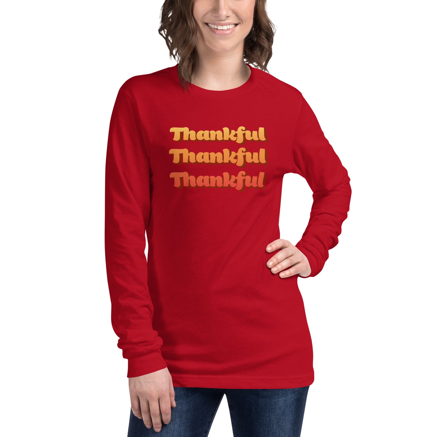 Thankful Times Three Long Sleeve Tee