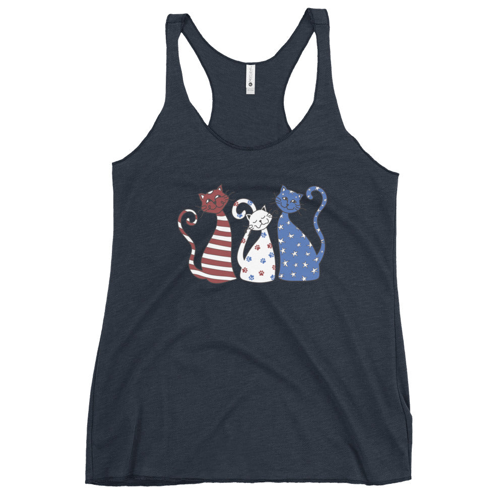 Whimsy Americana Cats Tank