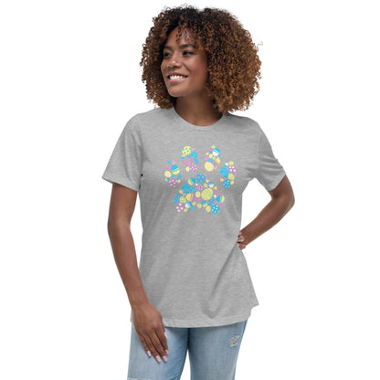 Easter Egg Paw Women's Relaxed T-Shirt