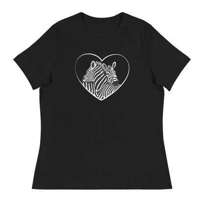 Hugging Zebras Women's Relaxed T-Shirt