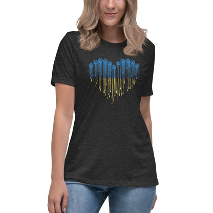 Paw Love For Ukraine Women's Relaxed T-Shirt