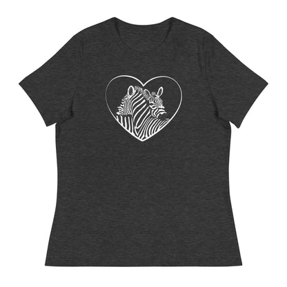 Hugging Zebras Women's Relaxed T-Shirt