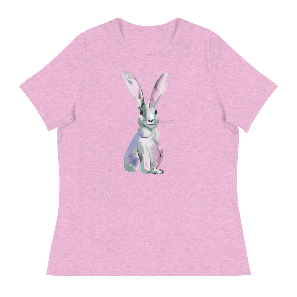 Sweet Whiskered Bunny Women's Relaxed T-Shirt
