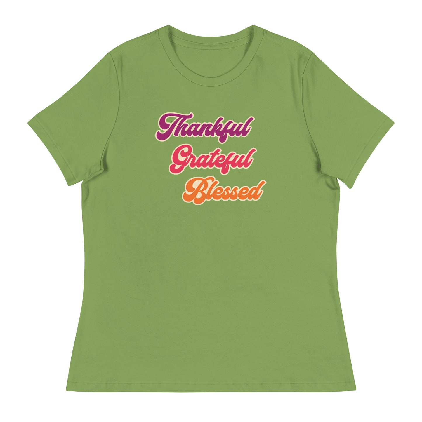 Thankful Grateful Blessed Women's Relaxed T-Shirt