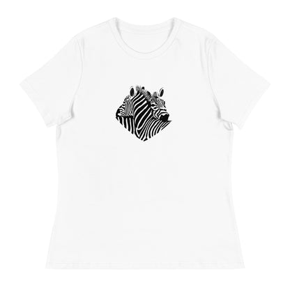Hugging Zebras Women's Relaxed T-Shirt